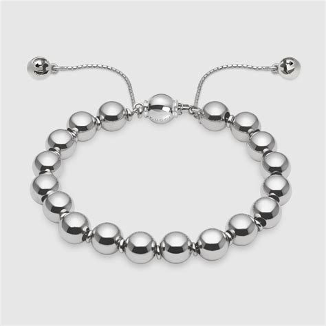 gucci bangle silver|gucci sterling silver boule bracelet.